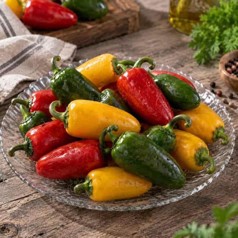 فلفل هالوپینو رنگی فرآوری شده با کیفیت پایدار